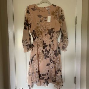 BNWT Calvin Klein pink floral dress - size 4